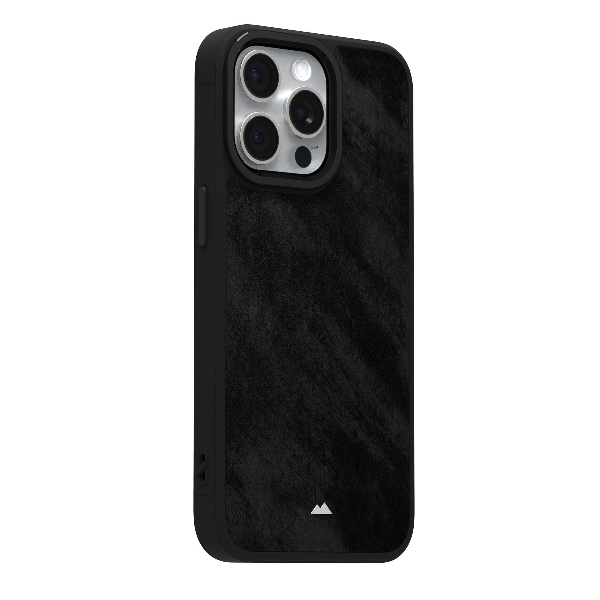 Black Frost Leather Case Cover for iPhone 15 Pro Max