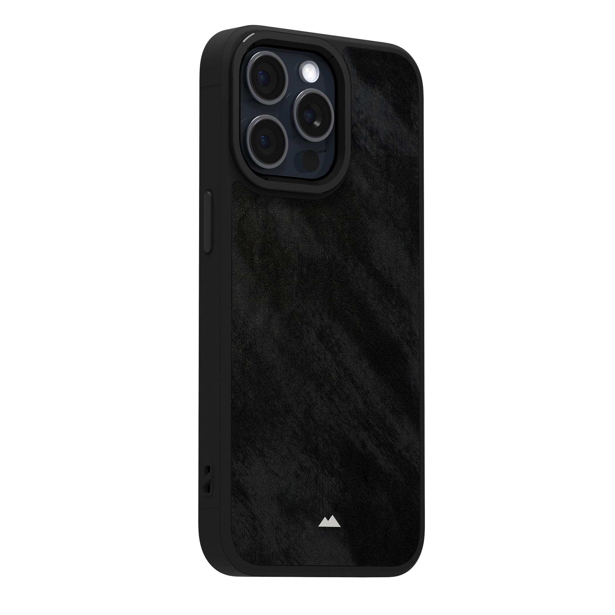 Black Frost Leather Case Cover for iPhone 15 Pro Max