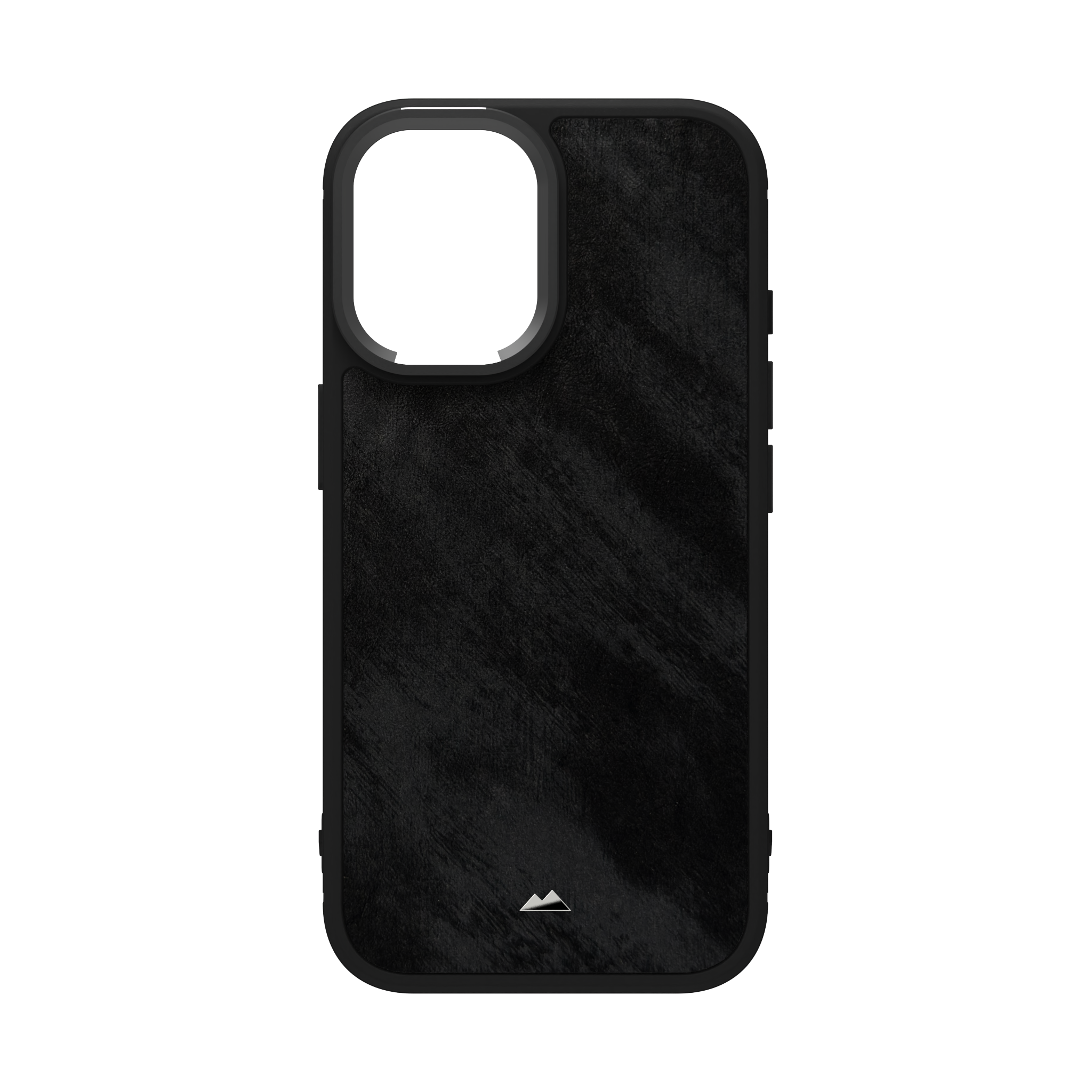 Black Frost Leather Case Cover for iPhone 16