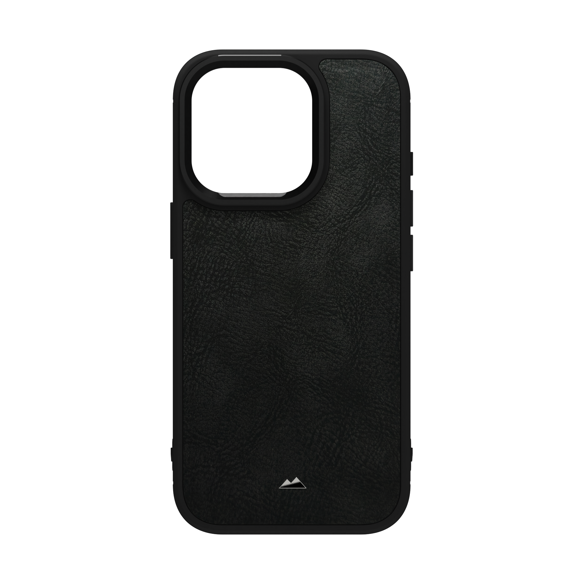 Shadowed Black Leather Case Cover for iPhone 16 Pro