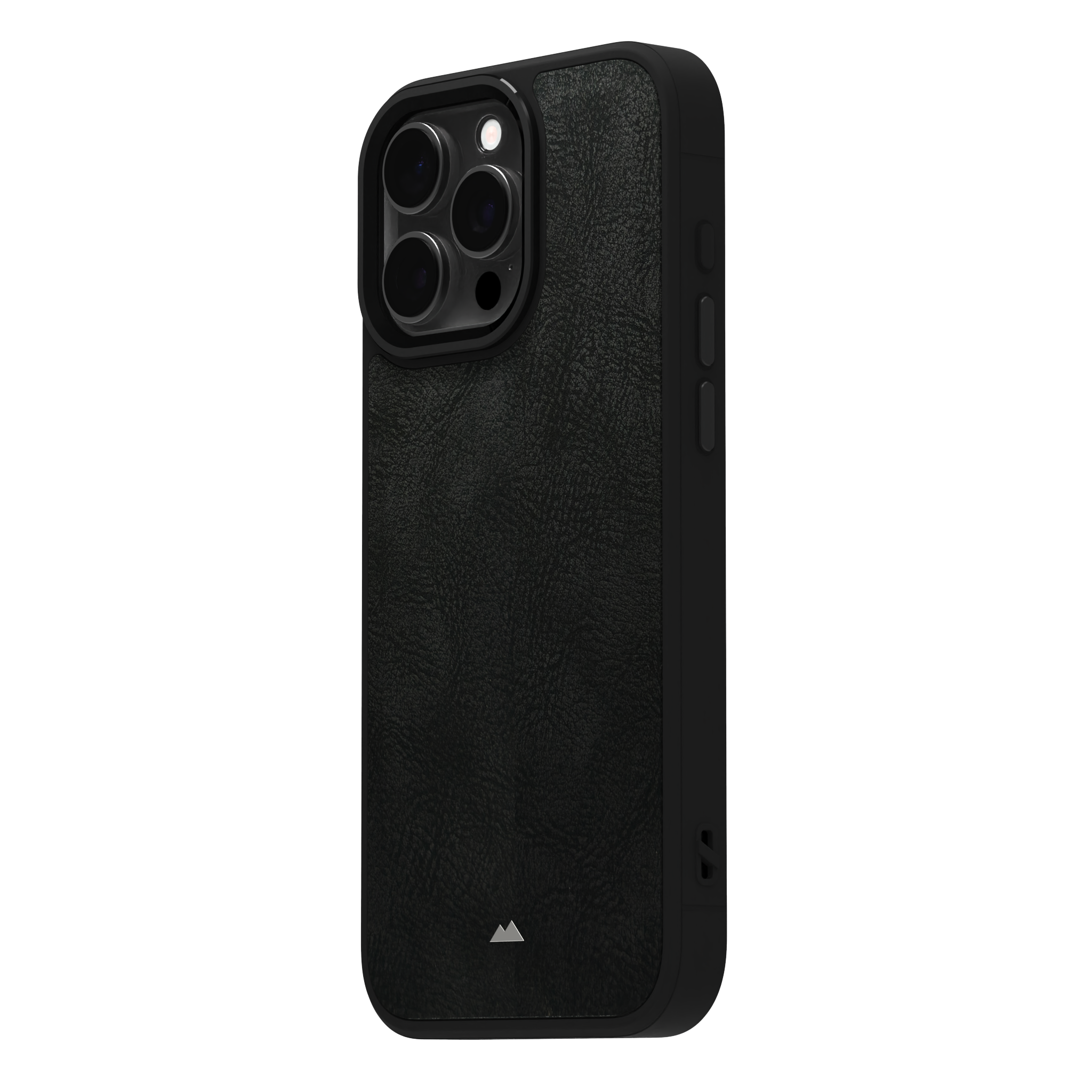 Shadowed Black Leather Case Cover for iPhone 16 Pro Max