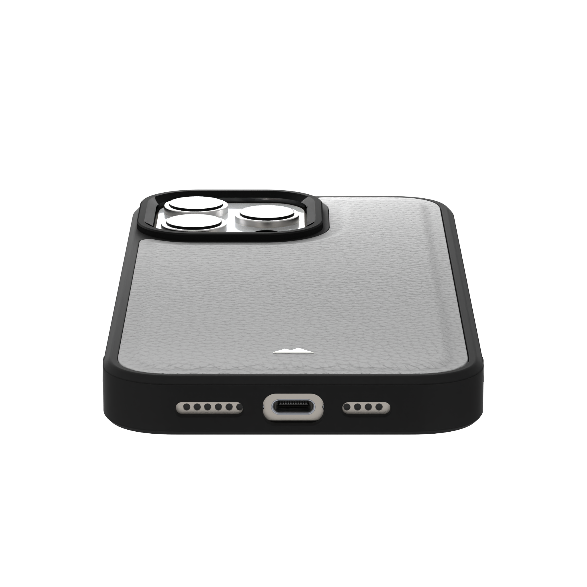 Snow Grain Leather Case Cover for iPhone 16 Pro Max