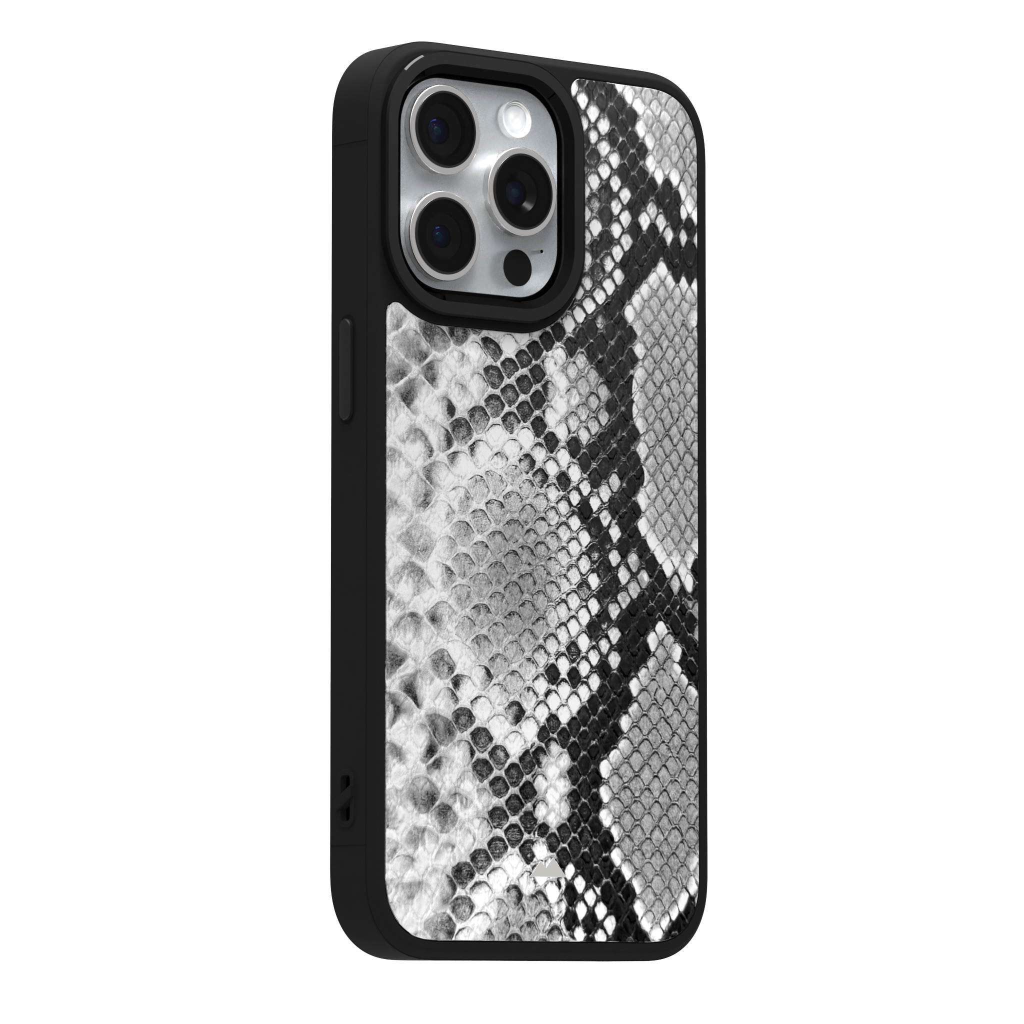 White Reptile Leather Case Cover for iPhone 15 Pro Max