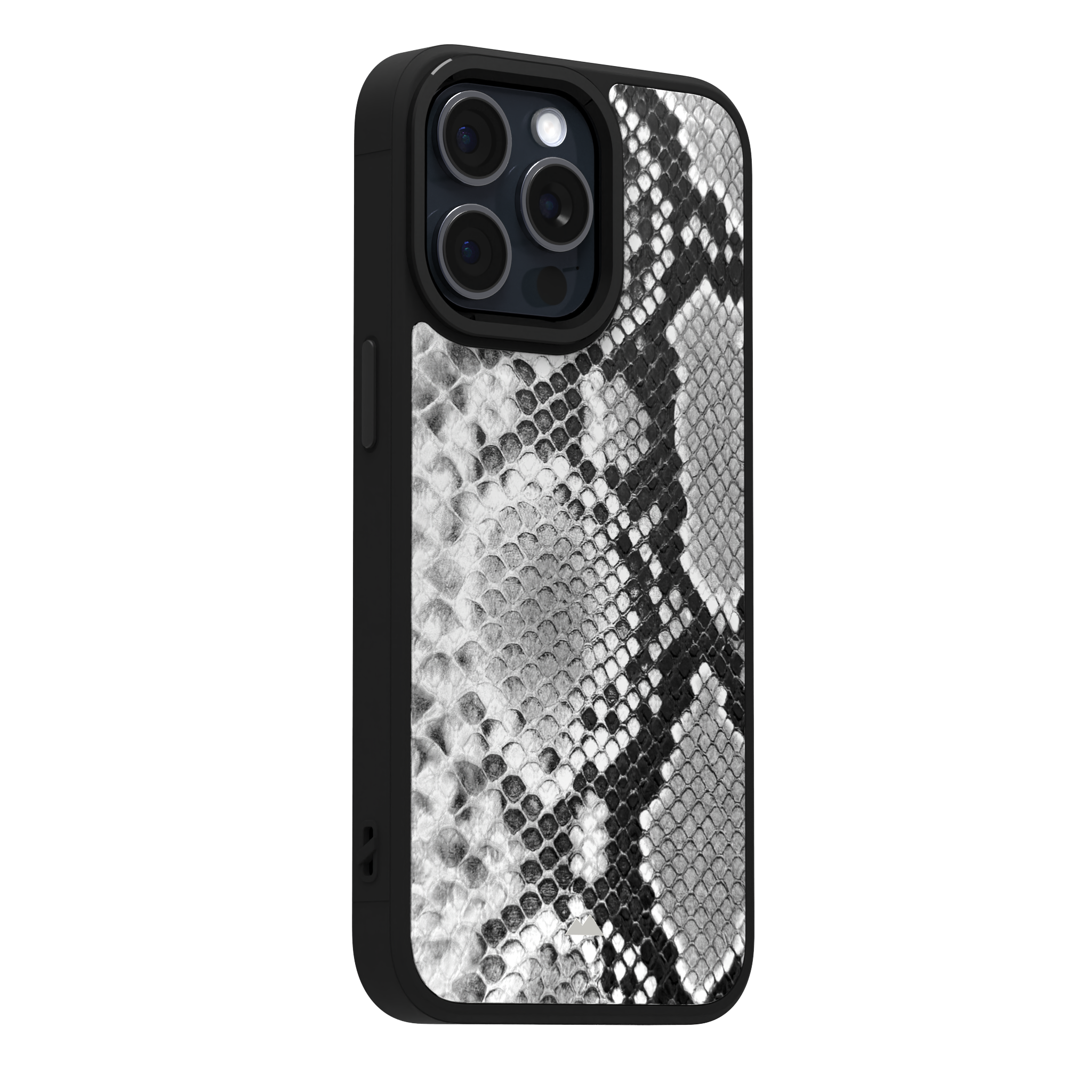 White Reptile Leather Case Cover for iPhone 15 Pro Max