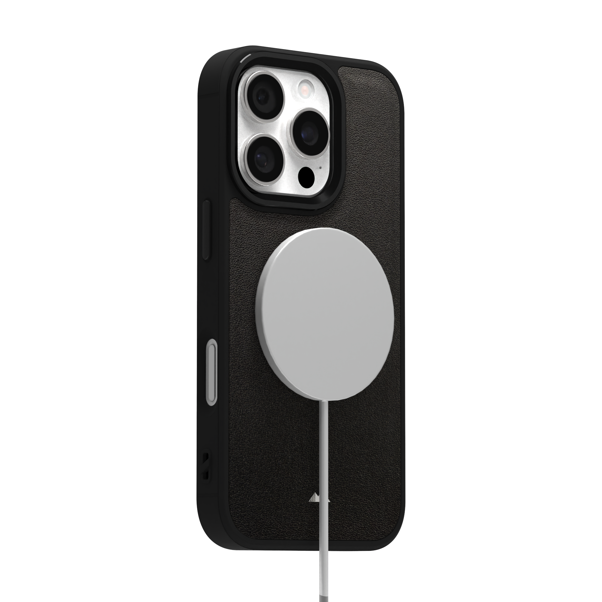 Brown Glitter Leather Case Cover for iPhone 16 Pro