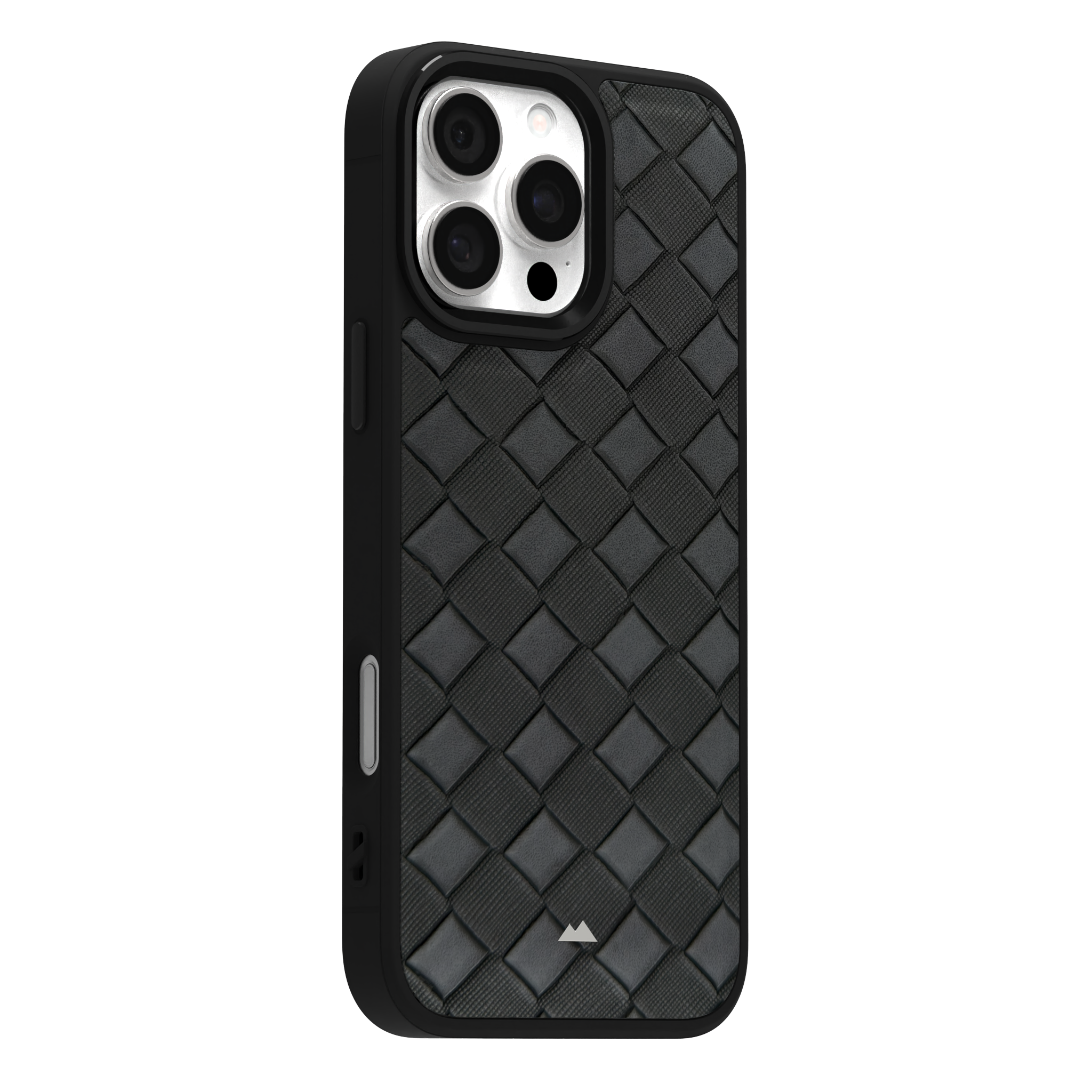 Smoked Cross Leather Case Cover for iPhone 16 Pro Max