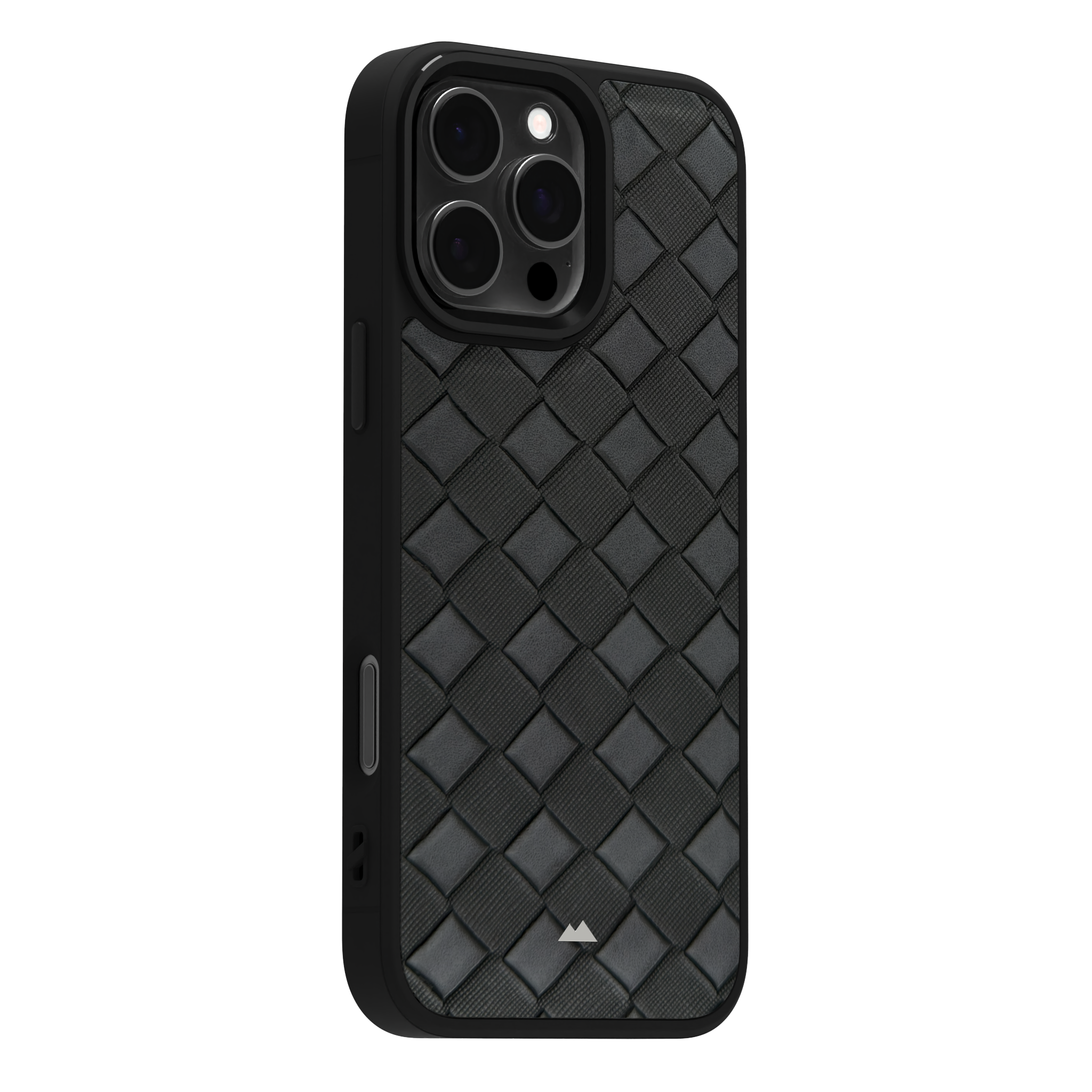 Smoked Cross Leather Case Cover for iPhone 16 Pro Max