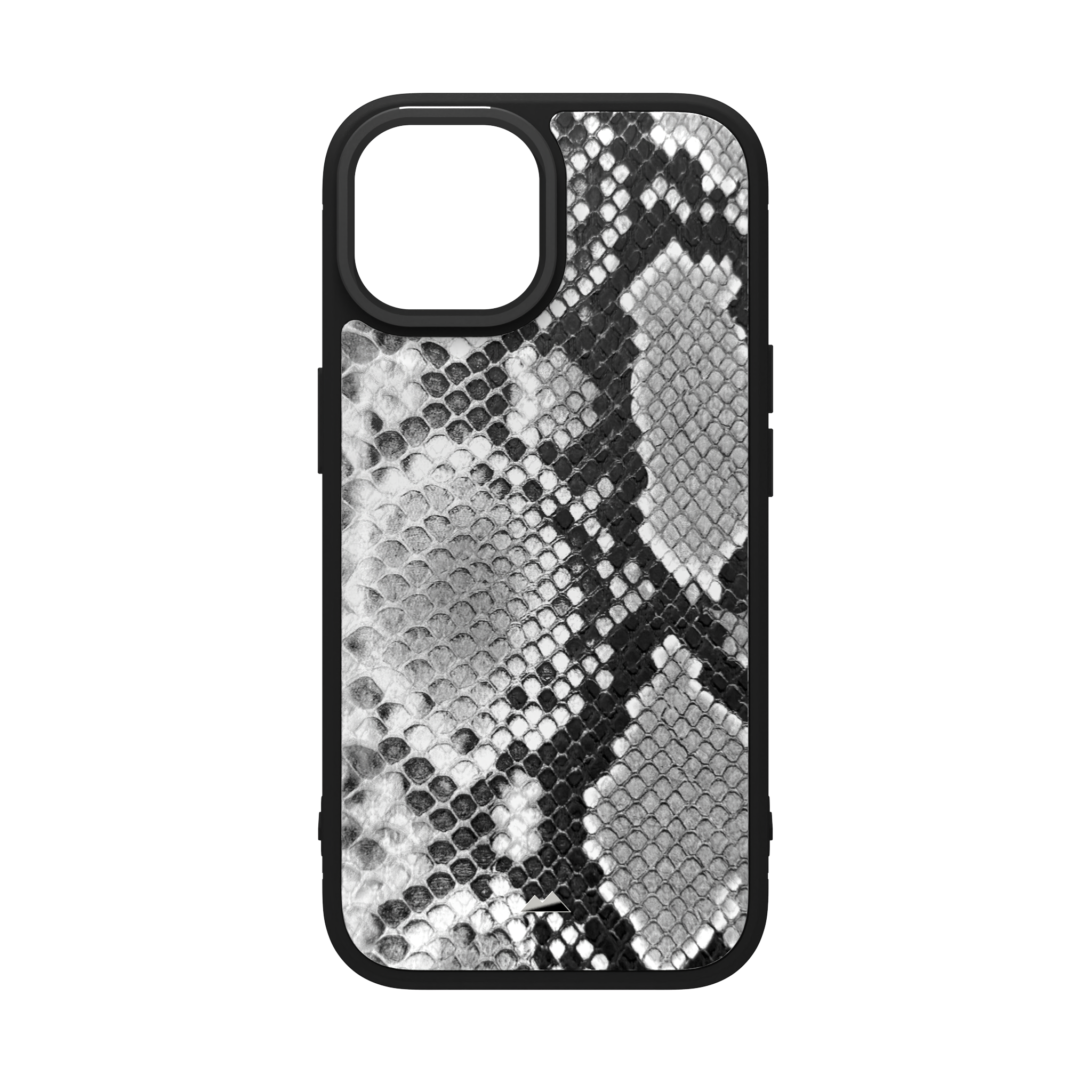 White Reptile Leather Case Cover for iPhone 15