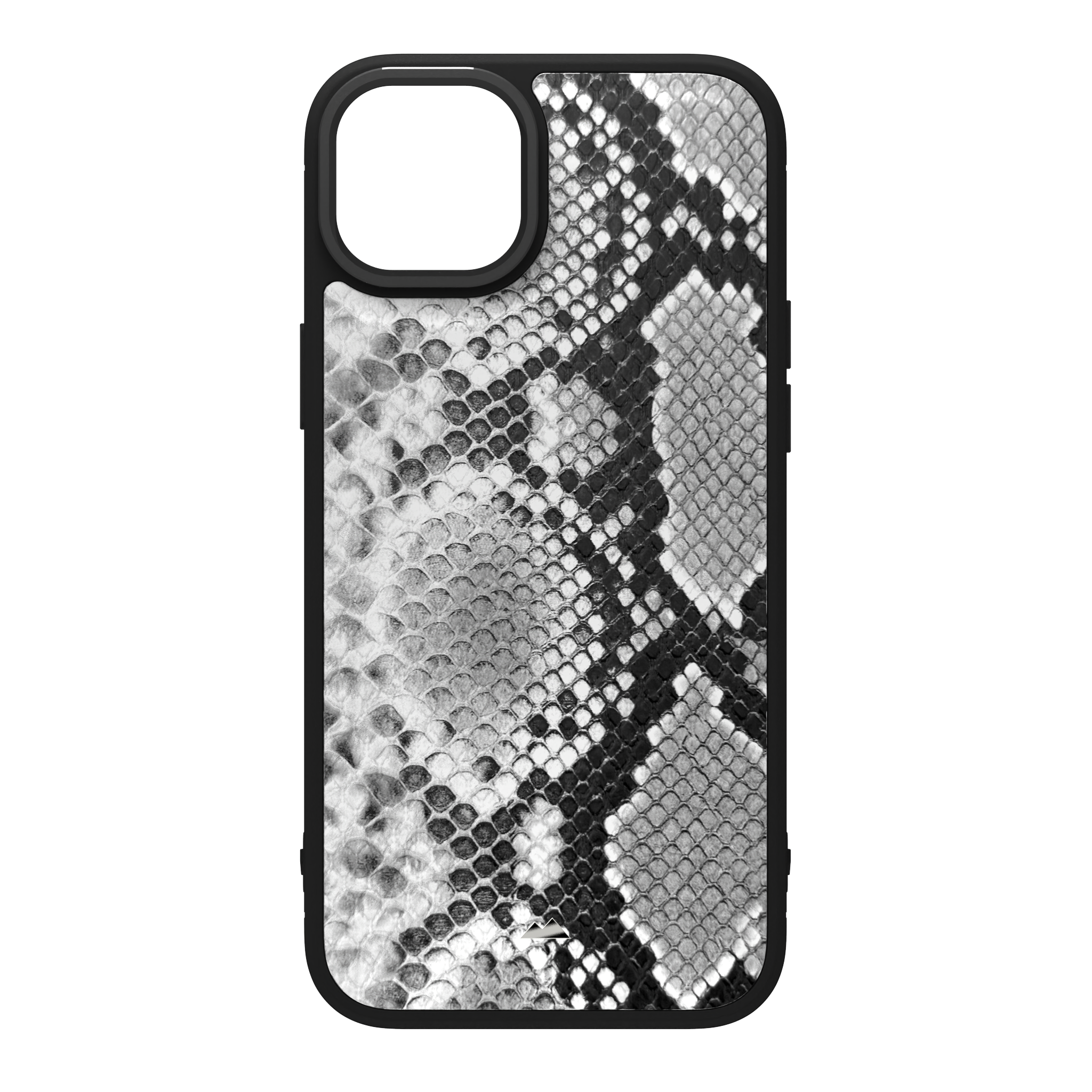 White Reptile Leather Case Cover for iPhone 15 Plus