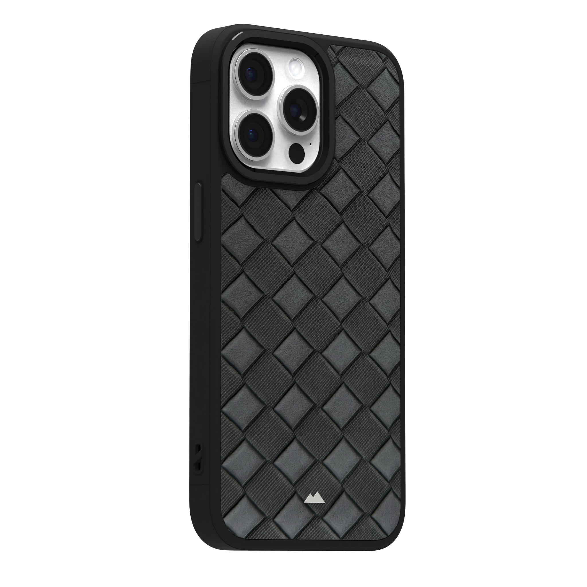 Smoked Cross Leather Case Cover for iPhone 15 Pro Max