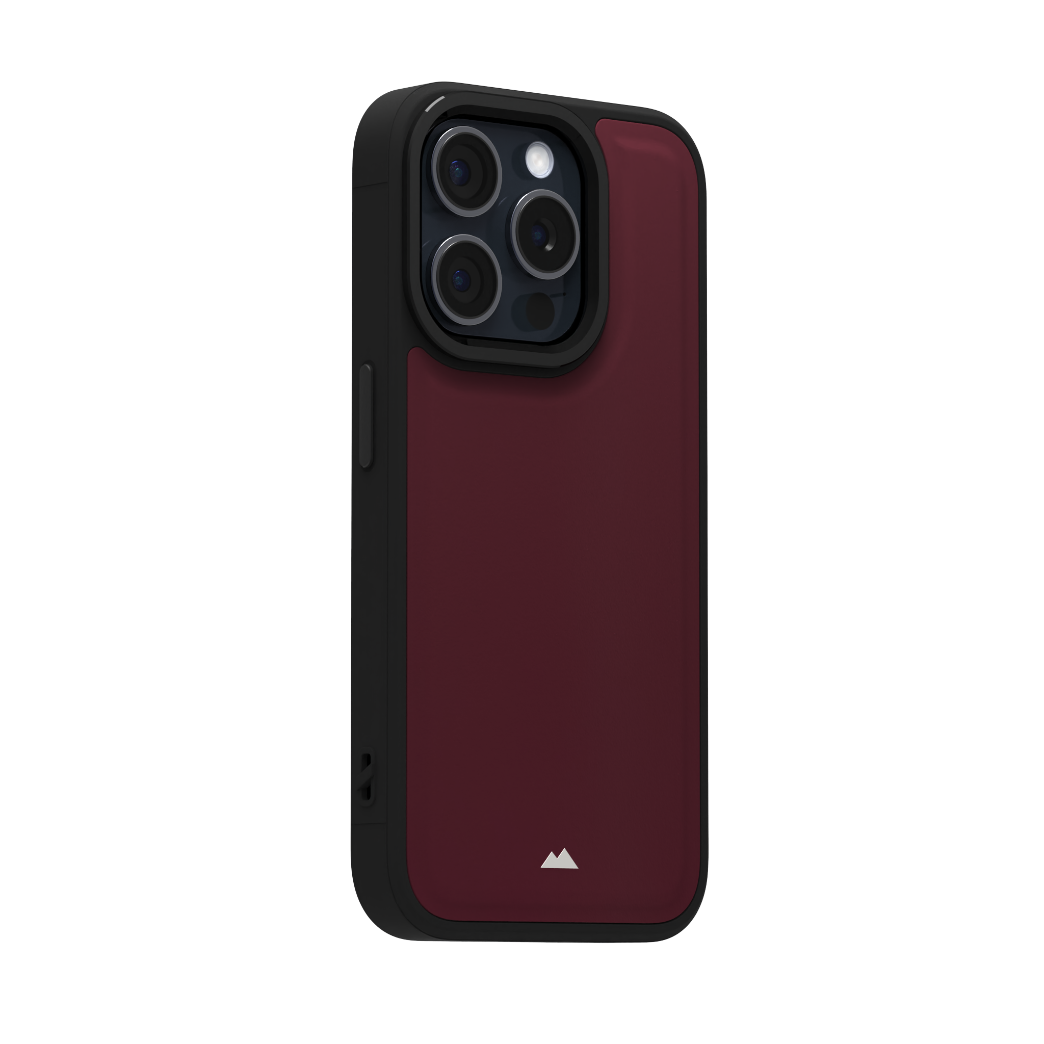 Merlot Plain Leather Case for iPhone 15 Pro