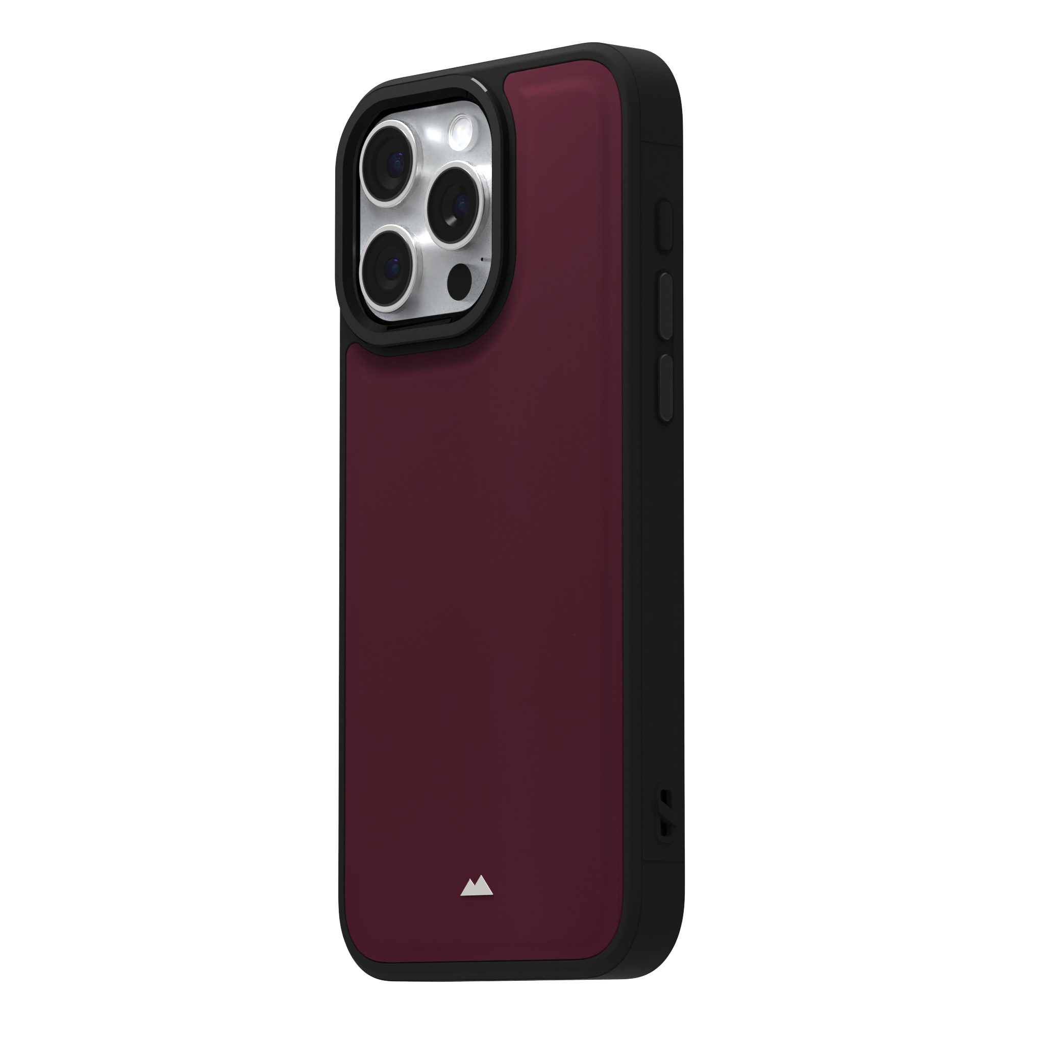 Merlot Plain Leather Case for iPhone 15 Pro Max