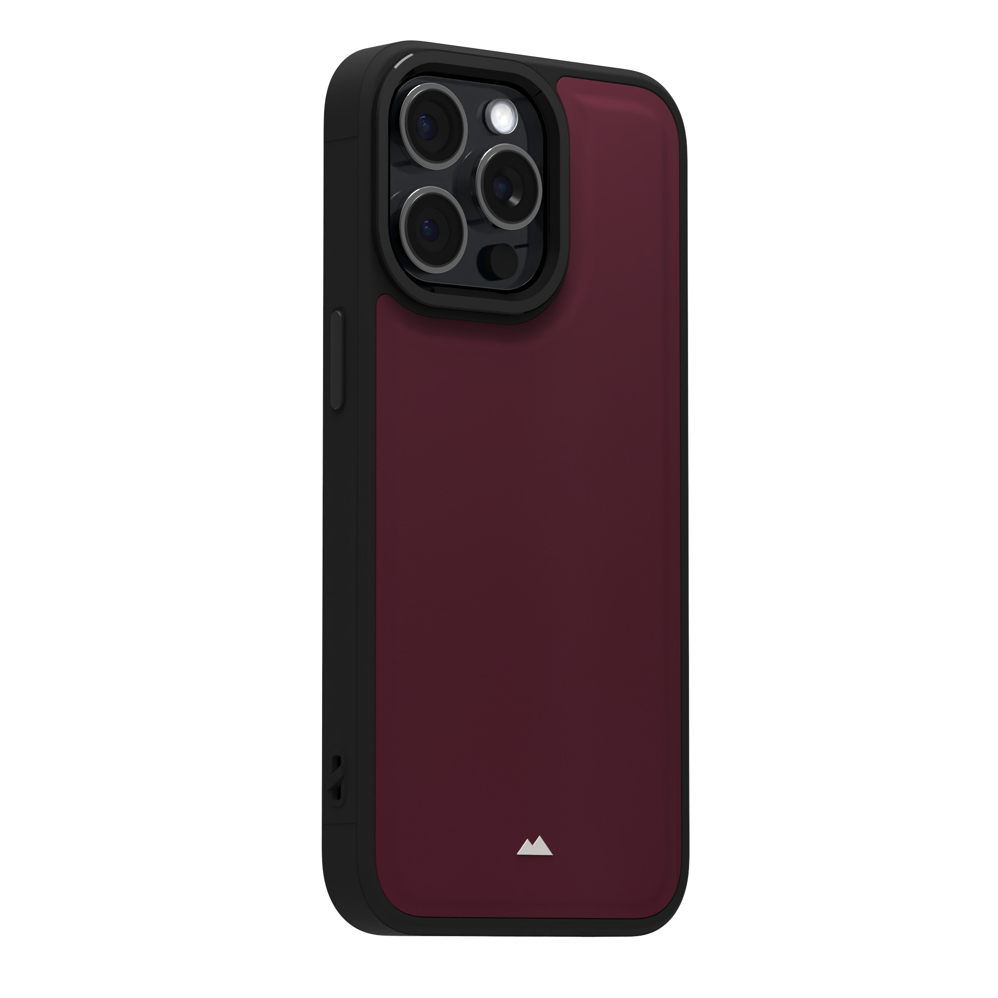 Merlot Plain Leather Case for iPhone 15 Pro Max