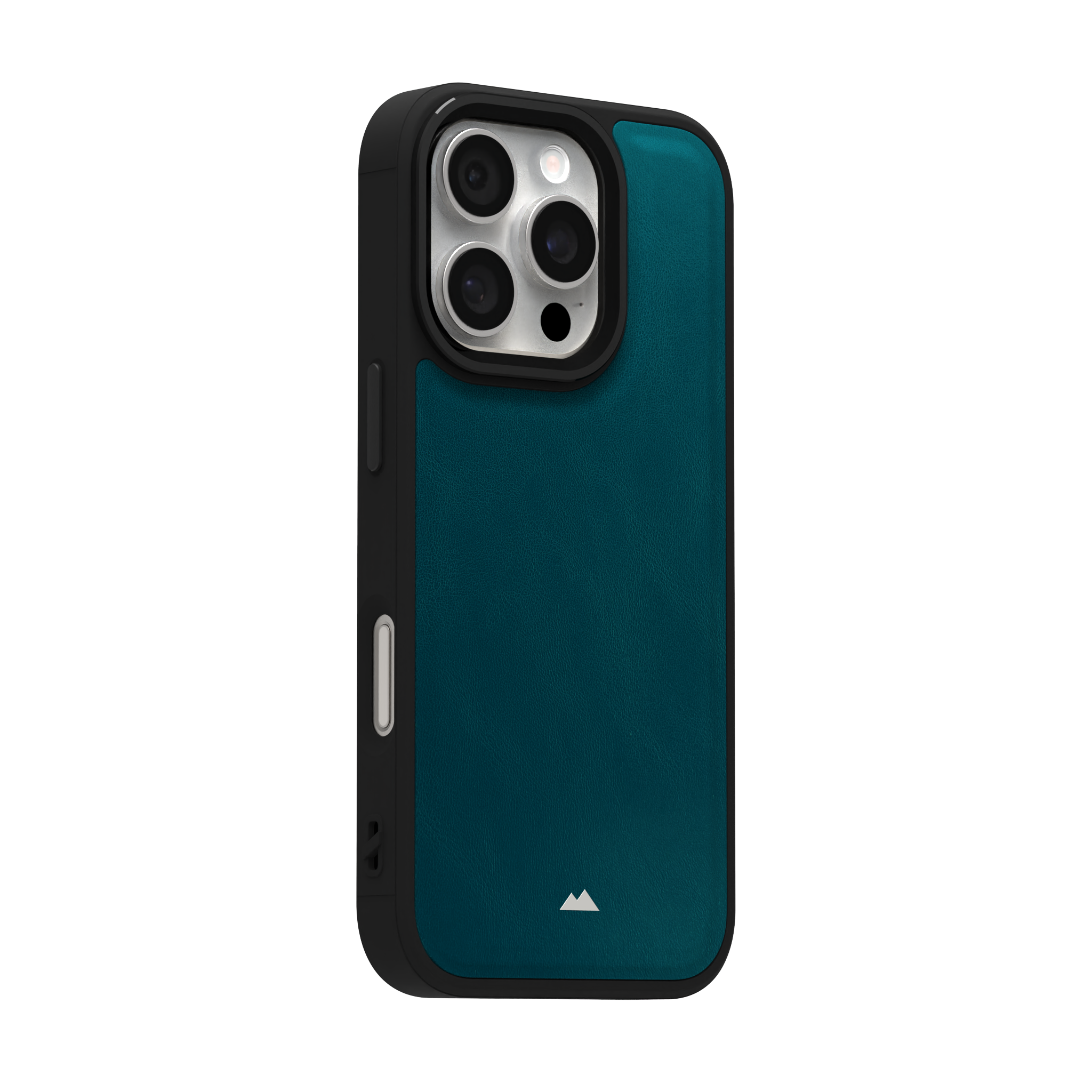 Ocean Blue Leather Case Cover for iPhone 16 Pro