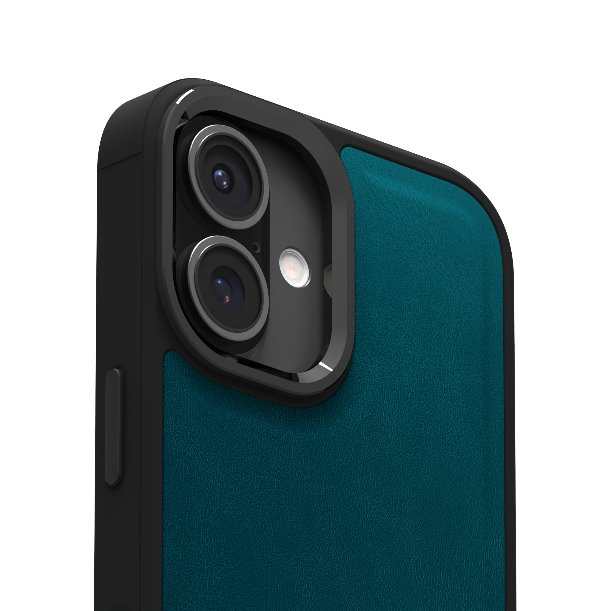 Ocean Blue Leather Case Cover for iPhone 16