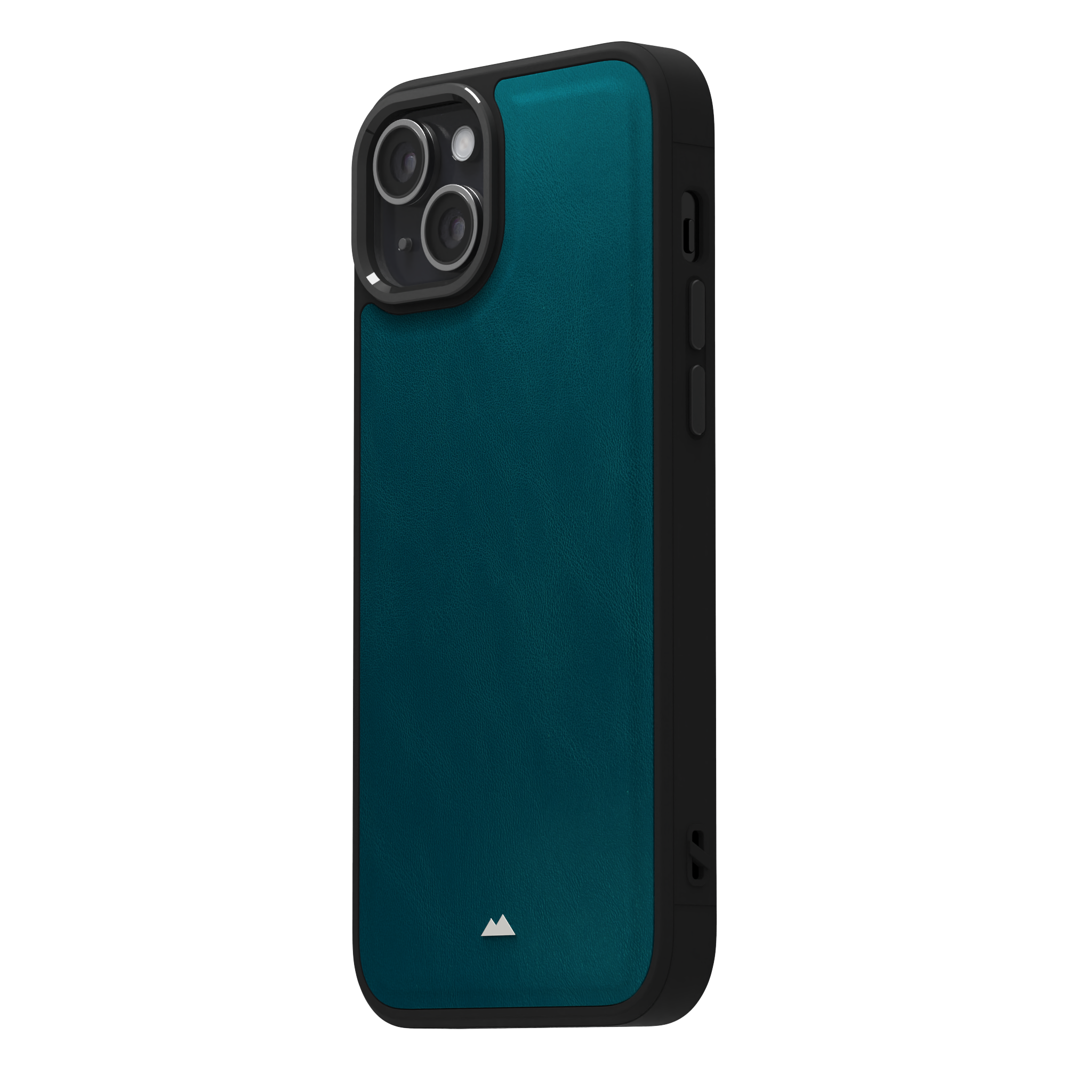 Ocean Blue Leather Case Cover for iPhone 15 Plus