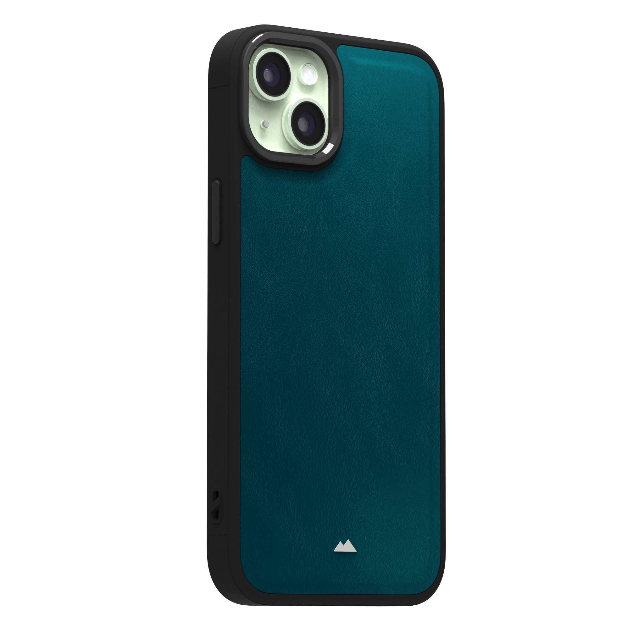 Ocean Blue Leather Case Cover for iPhone 15 Plus
